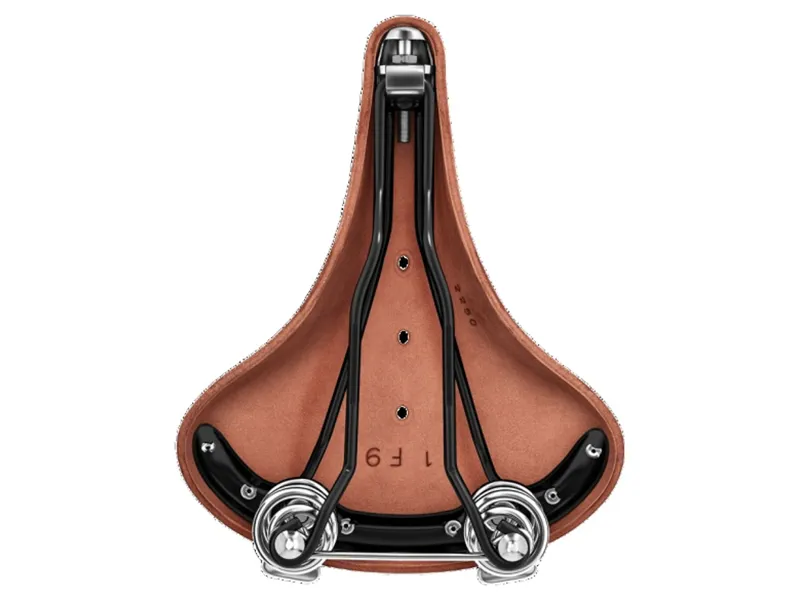 Brooks B67 Chromed Steel 205mm Saddle in Brown-3