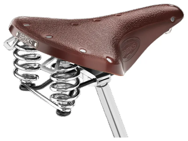 Brooks B67 Chromed Steel 205mm Saddle in Brown-1