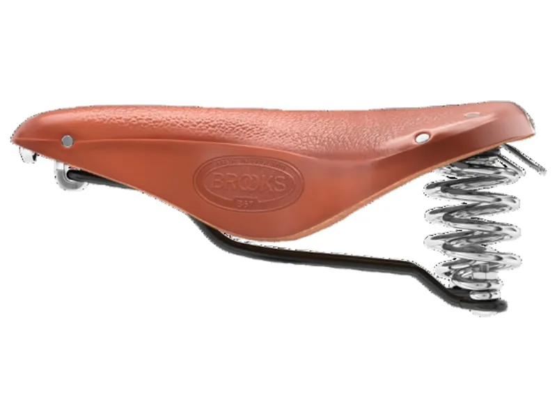 Brooks B67 Chromed Steel 205mm Saddle in Honey-5
