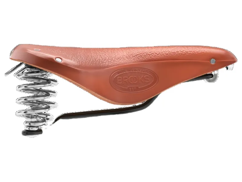 Brooks B67 Chromed Steel 205mm Saddle in Honey-6