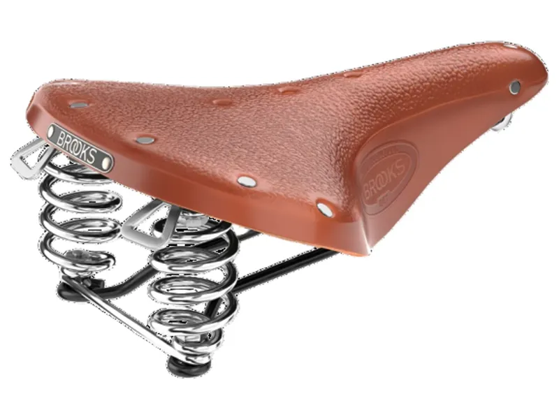 Brooks B67 Chromed Steel 205mm Saddle in Honey