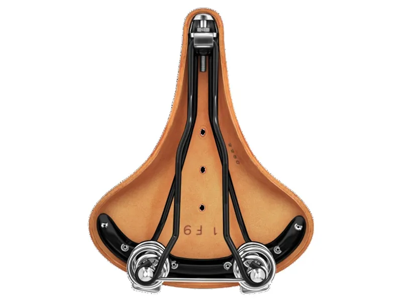 Brooks B67 Chromed Steel 205mm Saddle in Honey-2