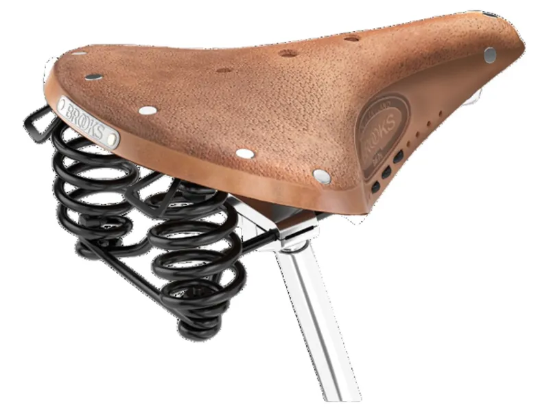 Brooks B67 Softened Short Ladies Saddle in Tan-1
