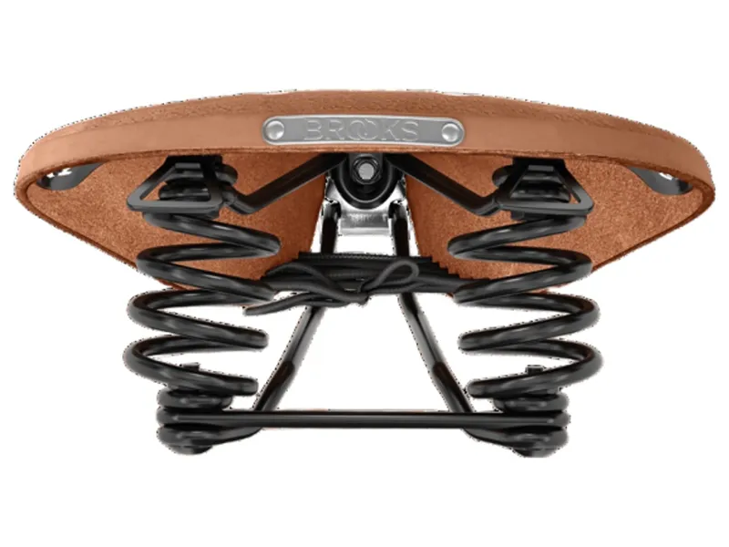Brooks B67 Softened Short Ladies Saddle in Tan-2