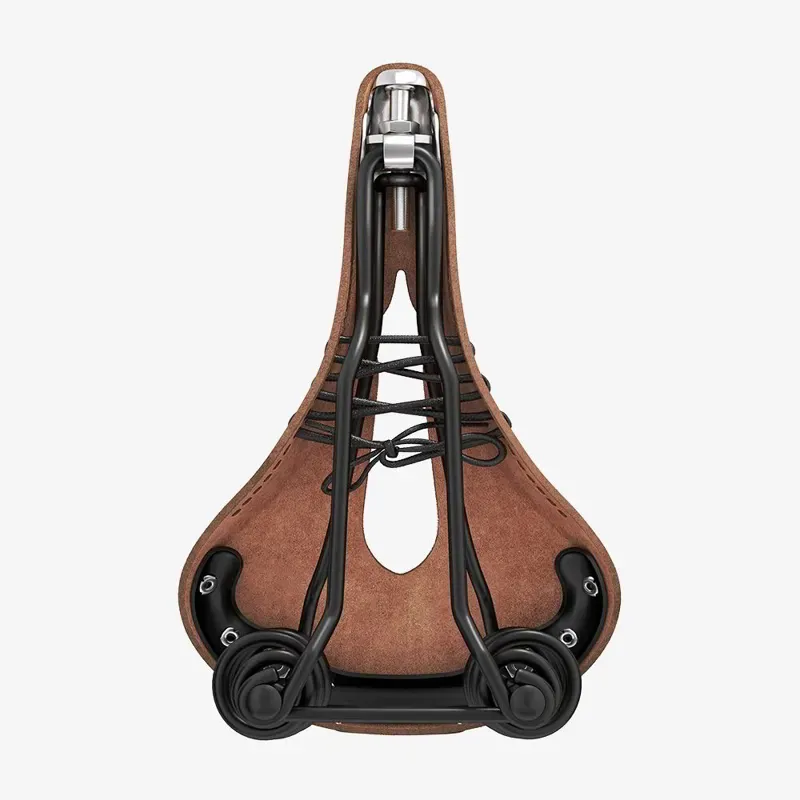 Brooks Flyer Carved Leather Saddle in Brown-4