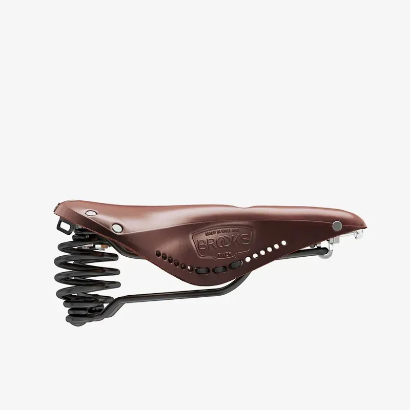 Brooks Flyer Carved Leather Saddle in Brown-1