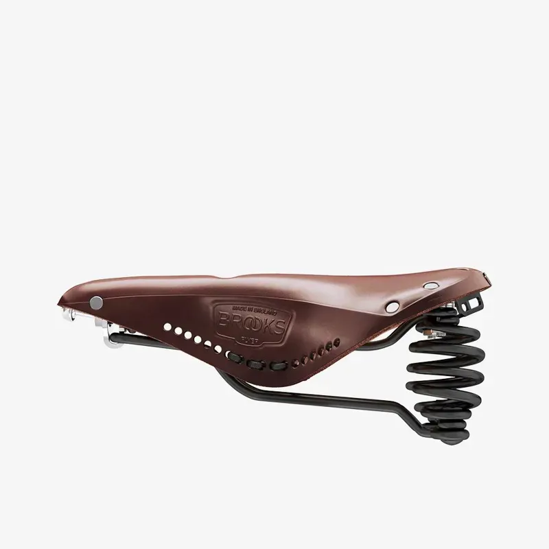 Brooks Flyer Carved Leather Saddle in Brown-2