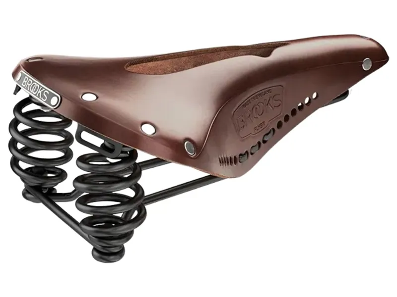 Brooks Flyer Carved Leather Saddle in Brown