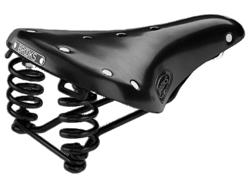 Brooks Flyer Short Steel Rail 176mm Saddle in Black