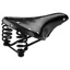 Brooks Flyer Short Steel Rail 176mm Saddle in Black