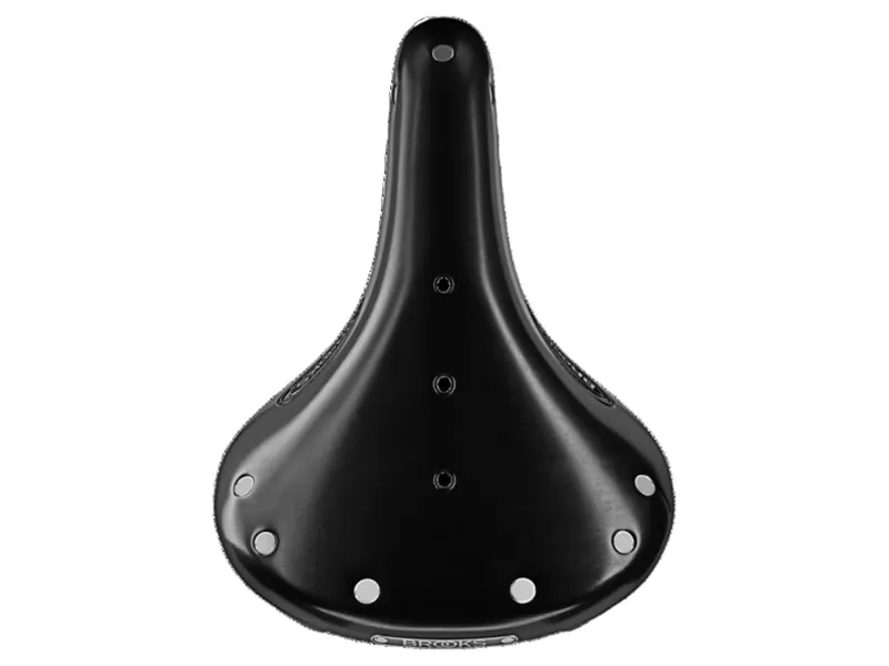 Brooks Flyer Short Steel Rail 176mm Saddle in Black-3