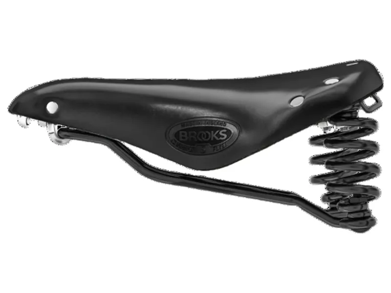 Brooks Flyer Short Steel Rail 176mm Saddle in Black-5