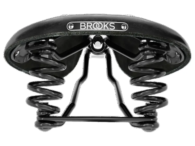 Brooks Flyer Short Steel Rail 176mm Saddle in Black-2