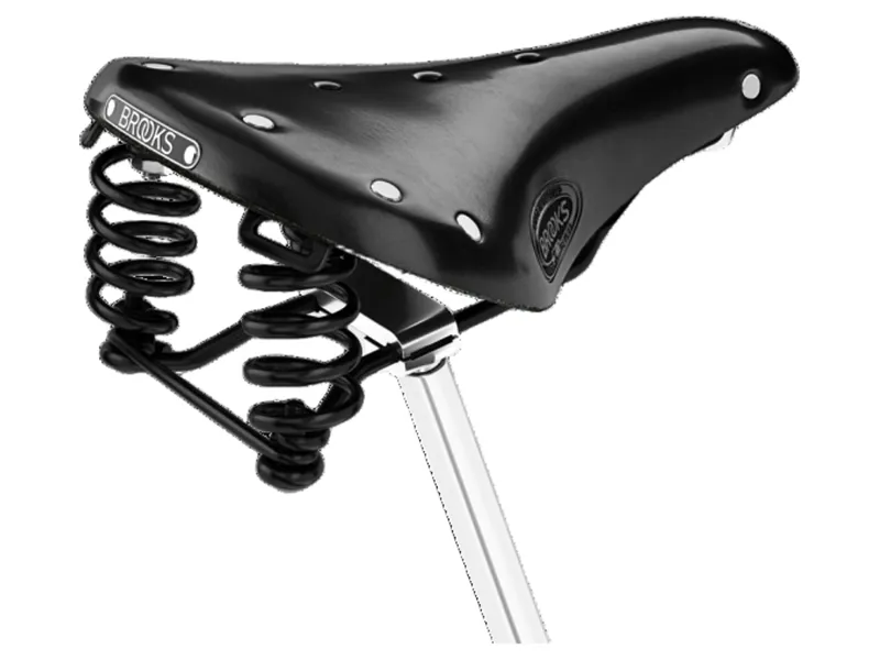 Brooks Flyer Short Steel Rail 176mm Saddle in Black-1