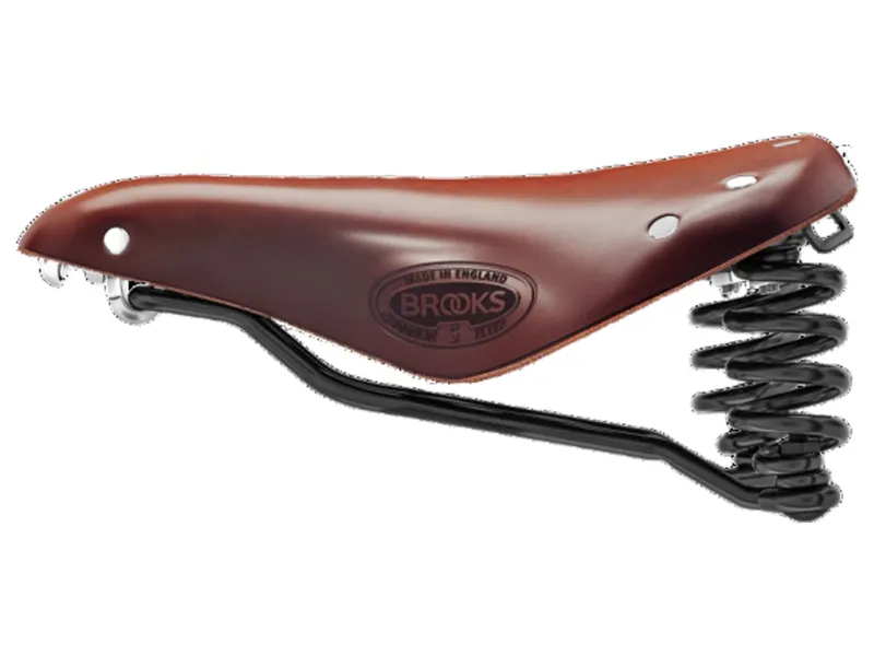 Brooks Flyer Short Steel Rail 176mm Saddle in Brown-4