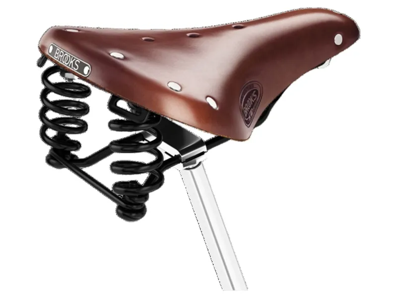 Brooks Flyer Short Steel Rail 176mm Saddle in Brown-1