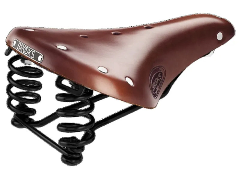 Brooks Flyer Short Steel Rail 176mm Saddle in Brown