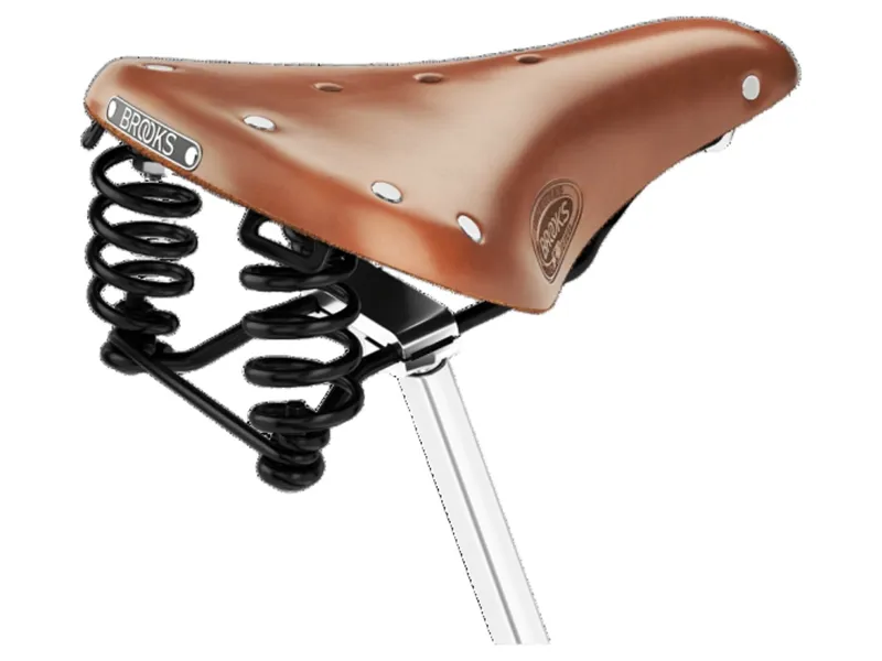 Brooks Flyer Short Steel Rail 176mm Saddle in Honey-1