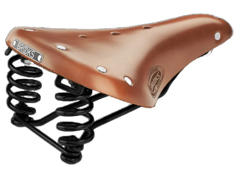 Brooks Flyer Short Steel Rail 176mm Saddle in Honey