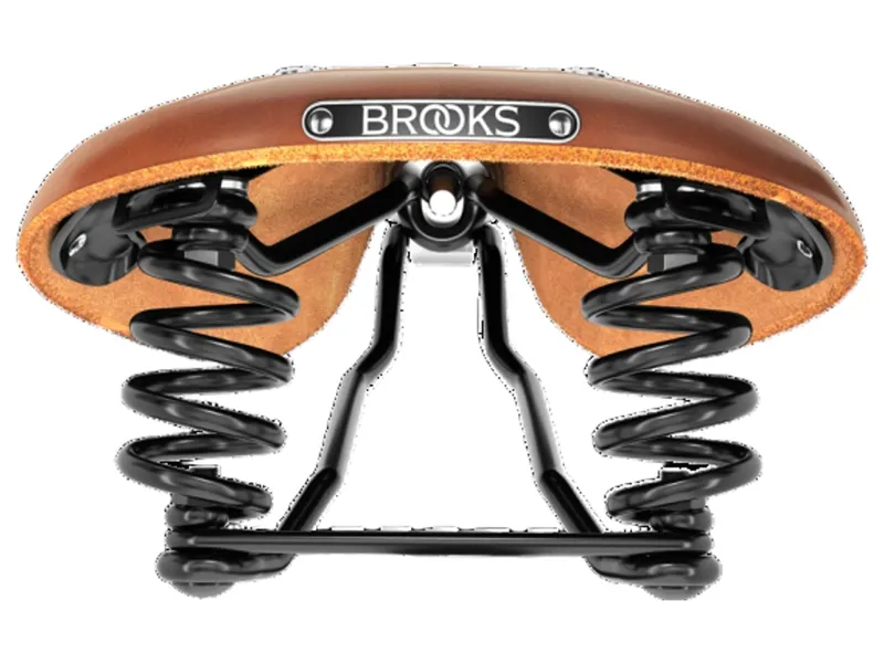 Brooks Flyer Short Steel Rail 176mm Saddle in Honey-2