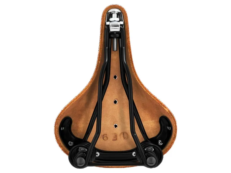 Brooks Flyer Short Steel Rail 176mm Saddle in Honey-5