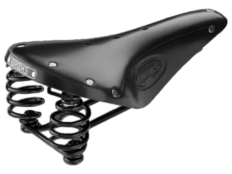 Brooks Flyer Steel Rail 175mm Saddle in Black 