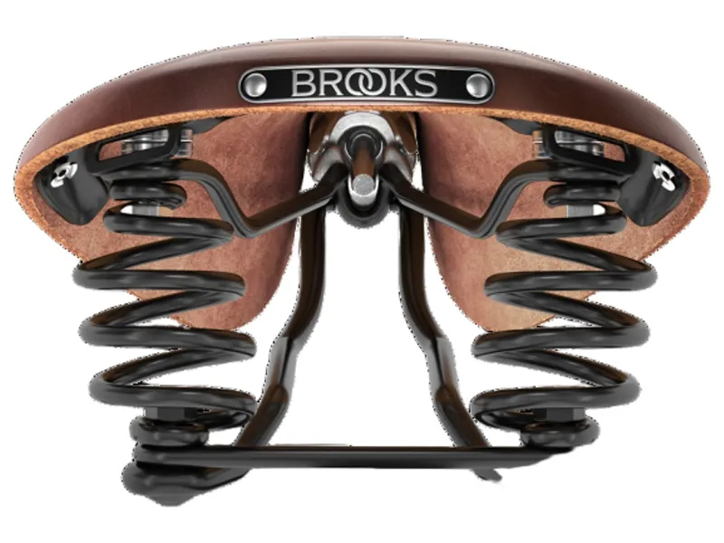 Brooks Flyer Steel Rail 175mm Saddle in Brown-4