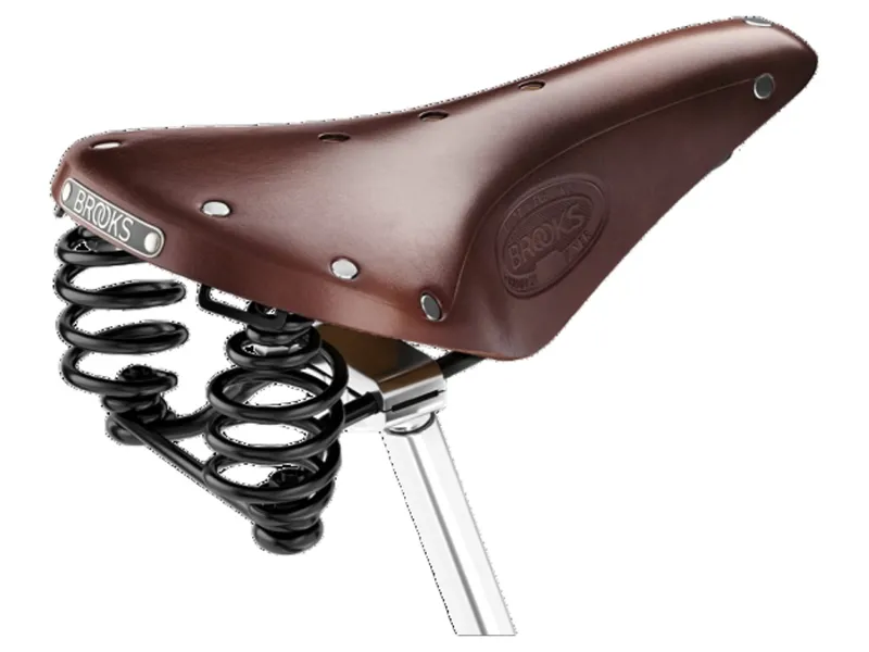 Brooks Flyer Steel Rail 175mm Saddle in Brown-1