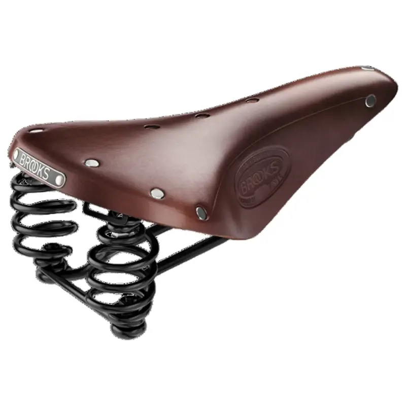 Balfes Bikes Brooks Flyer Steel Rail 175mm Saddle in Brown | Free postage over £30, £10 off first order, price match & 0% finance.