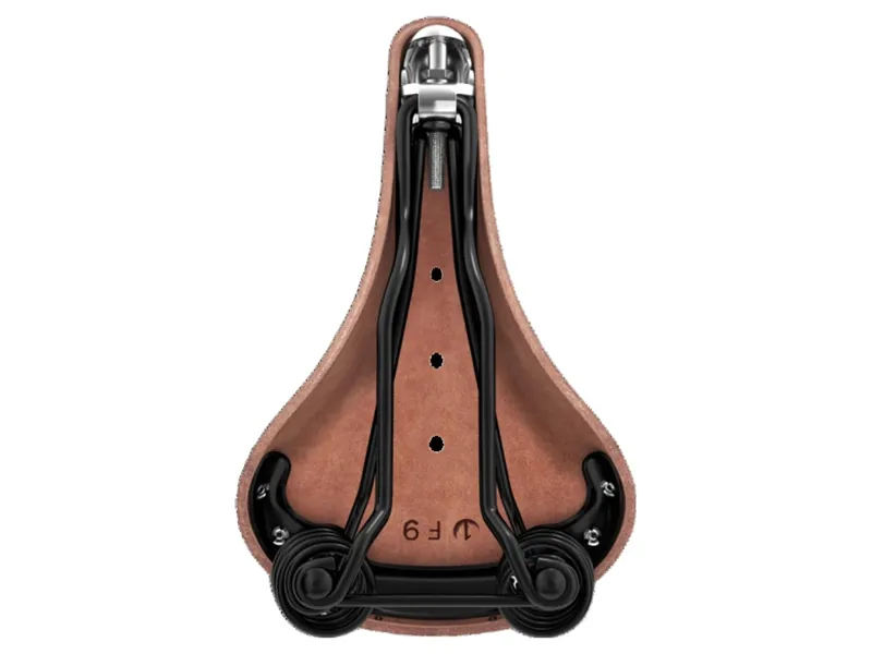 Brooks Flyer Steel Rail 175mm Saddle in Brown-3