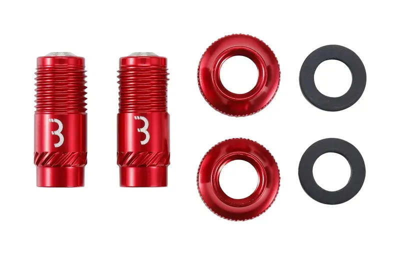 BBB BTI-165 CoreCaps Valve Caps 2pcs in Red-1