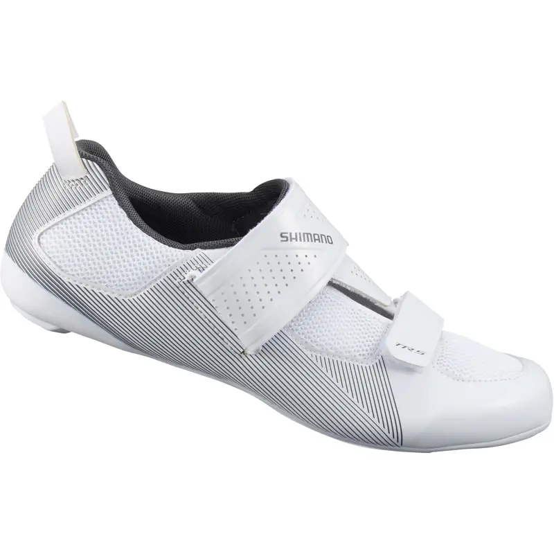 Balfes Bikes Shimano TR5 Triathlon Shoe in White | Free postage over £30, £10 off first order, price match & 0% finance.