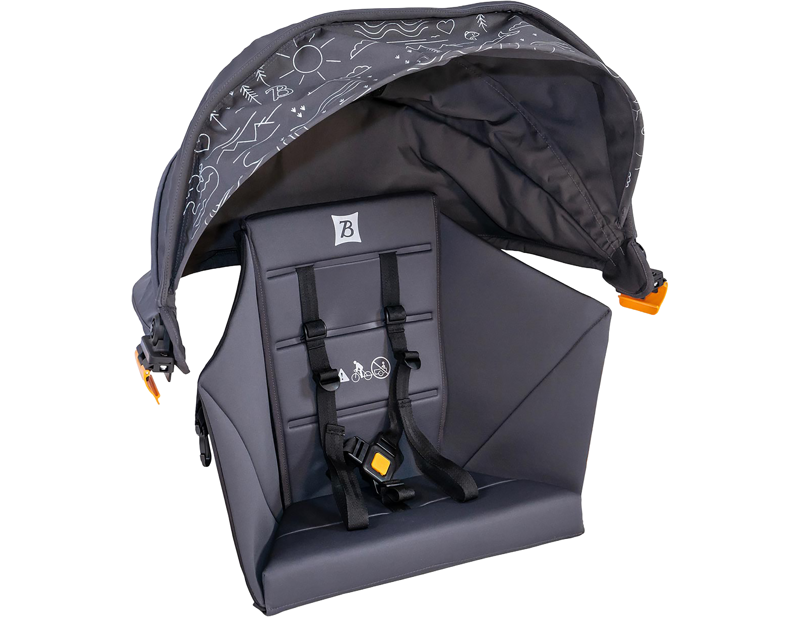 Burley Hopper Seat Insert and Sunshade Kit in Black