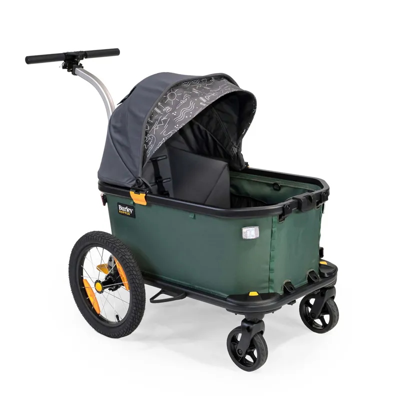 Burley Hopper Seat Insert and Sunshade Kit in Black-3