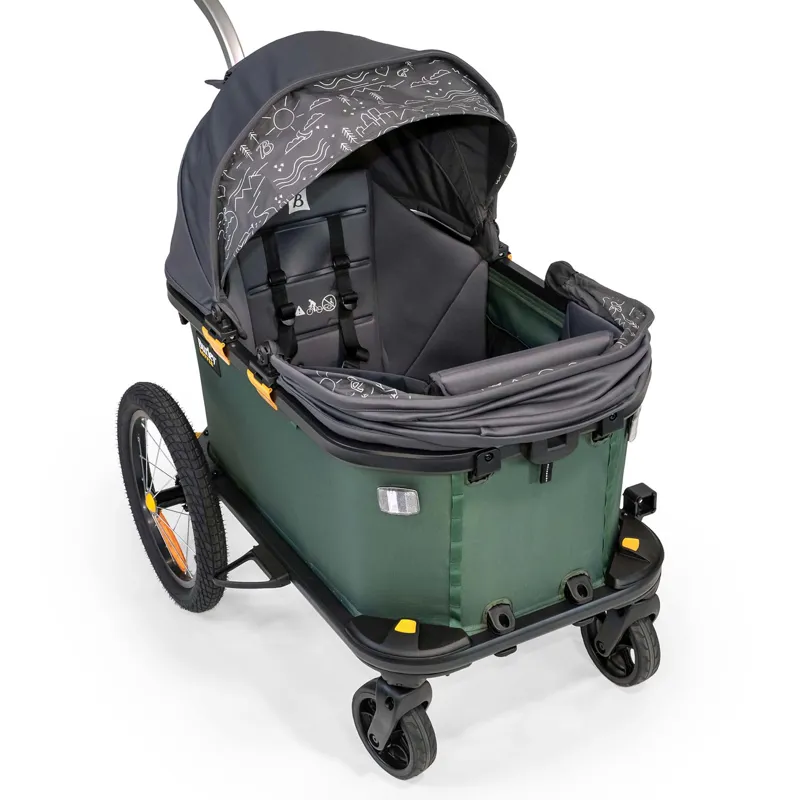 Burley Hopper Seat Insert and Sunshade Kit in Black-4