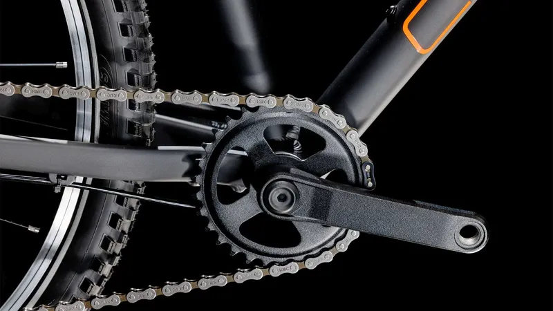 Cube Numove 240 24 Inch Wheel Kids Bike 2025 in Black/Orange-5