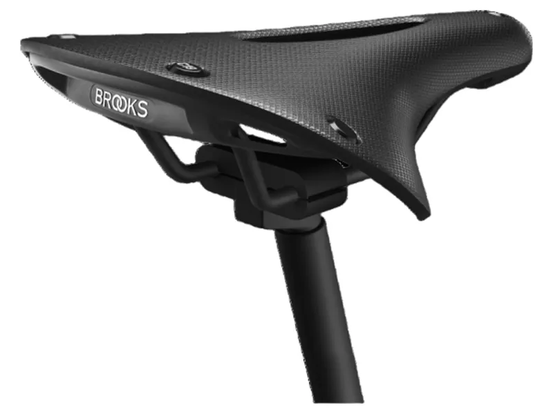 C19 Cambium Carved All-Weather Steel Rail 184mm Saddle in Black-2
