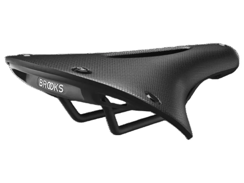 Balfes Bikes Brooks C19 Cambium Carved All-Weather Steel Rail 184mm Saddle in Black | Free postage over £30, £10 off first order, price match & 0% finance.