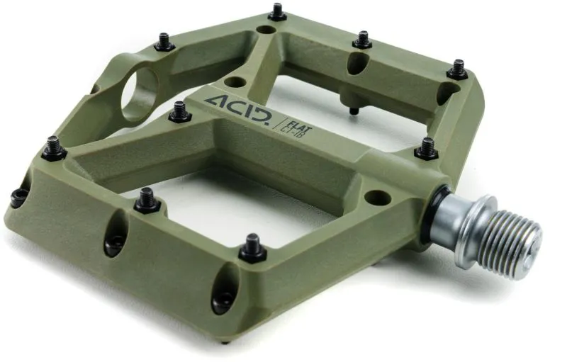 ACID C1-IB FLAT PEDALS in Olive-2