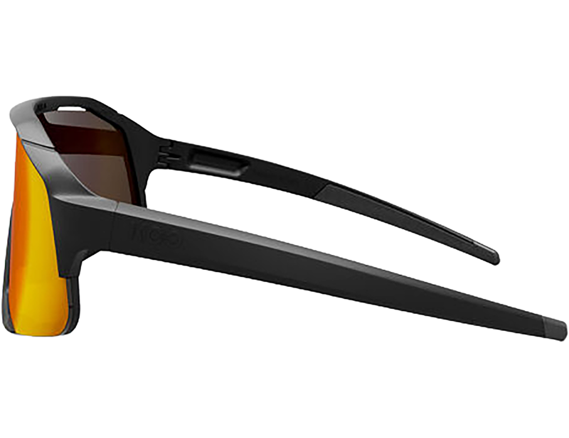 Koo Demos Sunglasses in Black Matt/Red Mirror-2