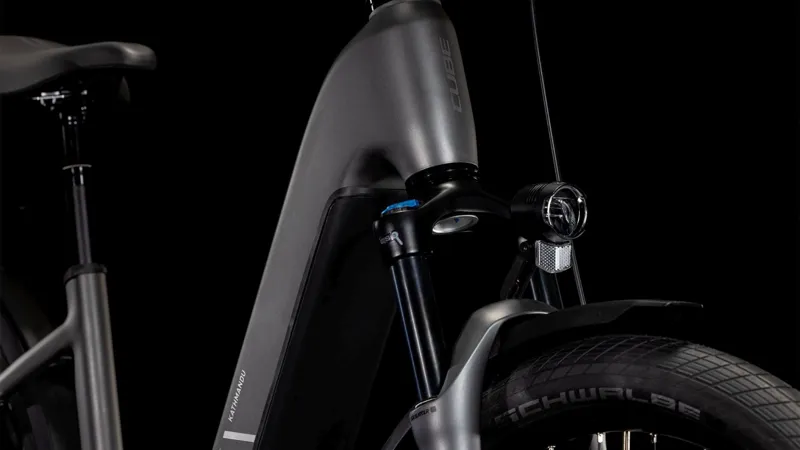 Cube Kathmandu Hybrid Pro 800 Electric Hybrid Bike 2025 in Slabgrey/Chrome-5