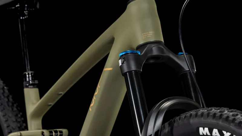 Cube Stereo One22 C:62 TM 29 Full Suspension Mountain Bike 2026 in Dusty Olive/Gold-6