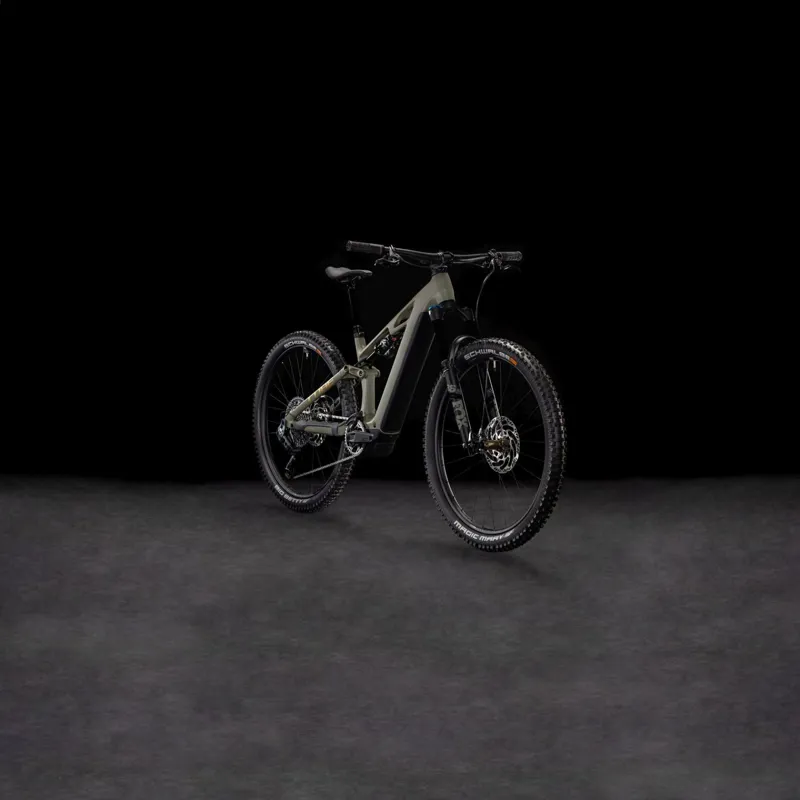 Cube Stereo Hybrid One44 HPC TM 800 Electric Full Suspension Mountain Bike 2025 in Dustyolive/Gold-7