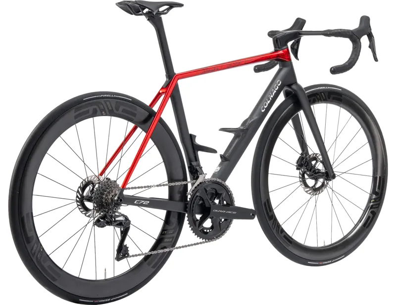 Colnago C72 Disc Carbon Road Race Frame Set 2026 in HFRD Black Red-3