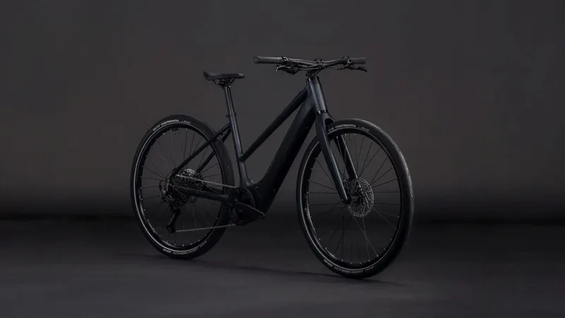 Cube Editor Hybrid Pro 400x Trapeze Electric Hybrid Bike 2026 in Coal/Prism-6