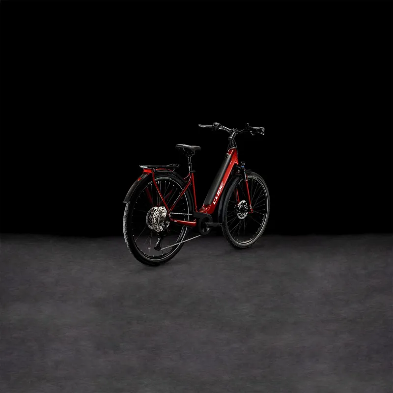 Cube Touring Hybrid Exc 625 Electric Hybrid Bike 2024 in Red/White-6