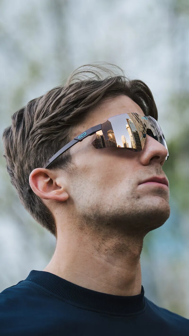 Koo Nebula Sunglasses in Chocolate Matt/Rose Gold Mirror-3