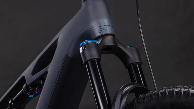 Cube Stereo Hybrid one44 HPC SLX 800 Full Suspension Electric Mountain Bike 2026 in Slabgrey/Orange-6