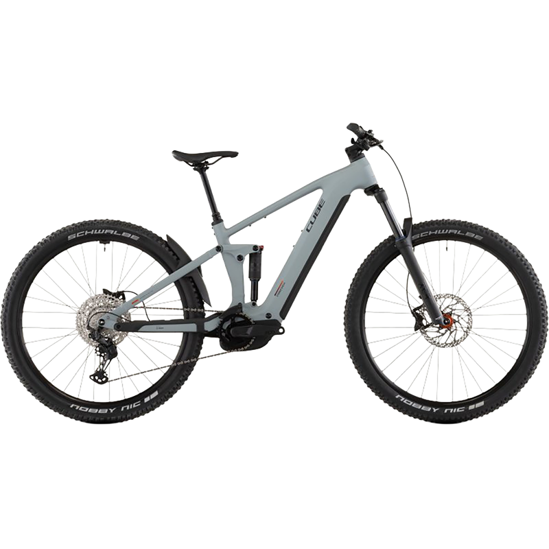Balfes Bikes Cube Stereo Hybrid ONE44 Pro 800 Electric Full Suspension Mountain Bike 2026 in Vulcan/Orange | Free postage over £30, £10 off first order, price match & 0% finance.