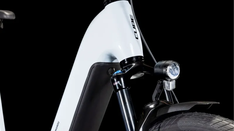 Cube Kathmandu Hybrid One 800 Electric Hybrid Bike 2025 in Polar White/Black-5